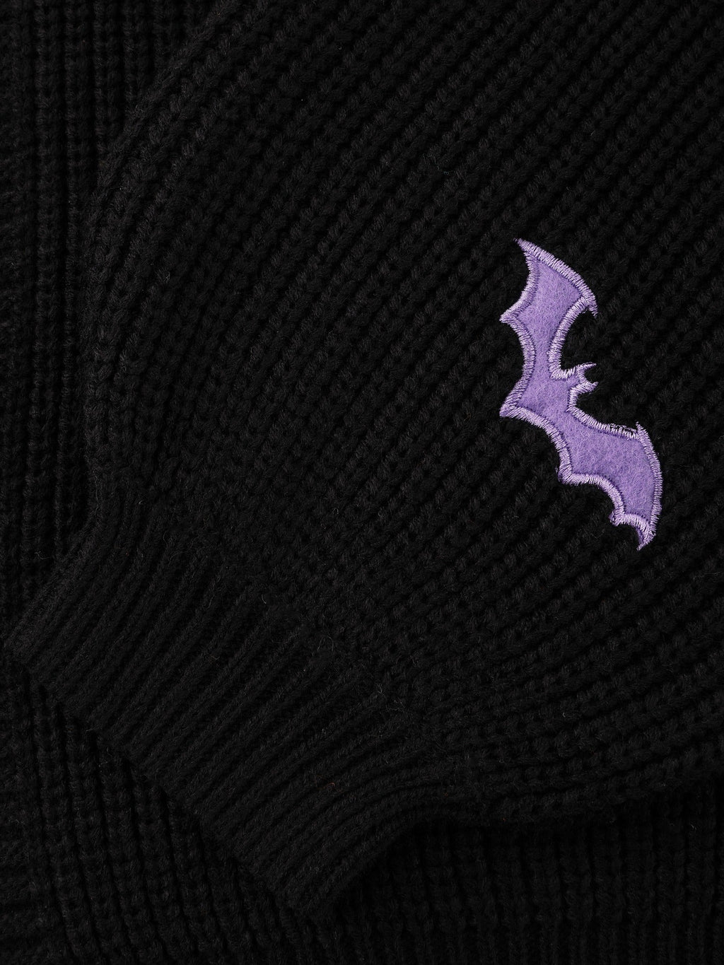 Pumpkin Ghost Bat Patch Embroidery Open Front Cardigan