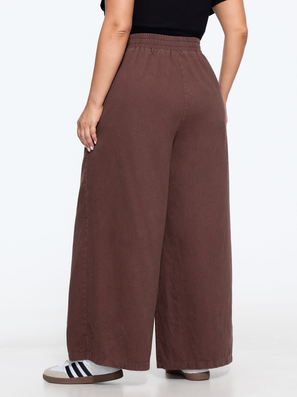 Washed Pocket Wide Leg Pants