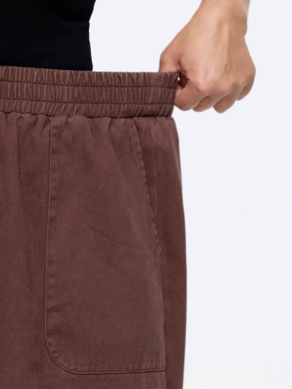 Washed Pocket Wide Leg Pants