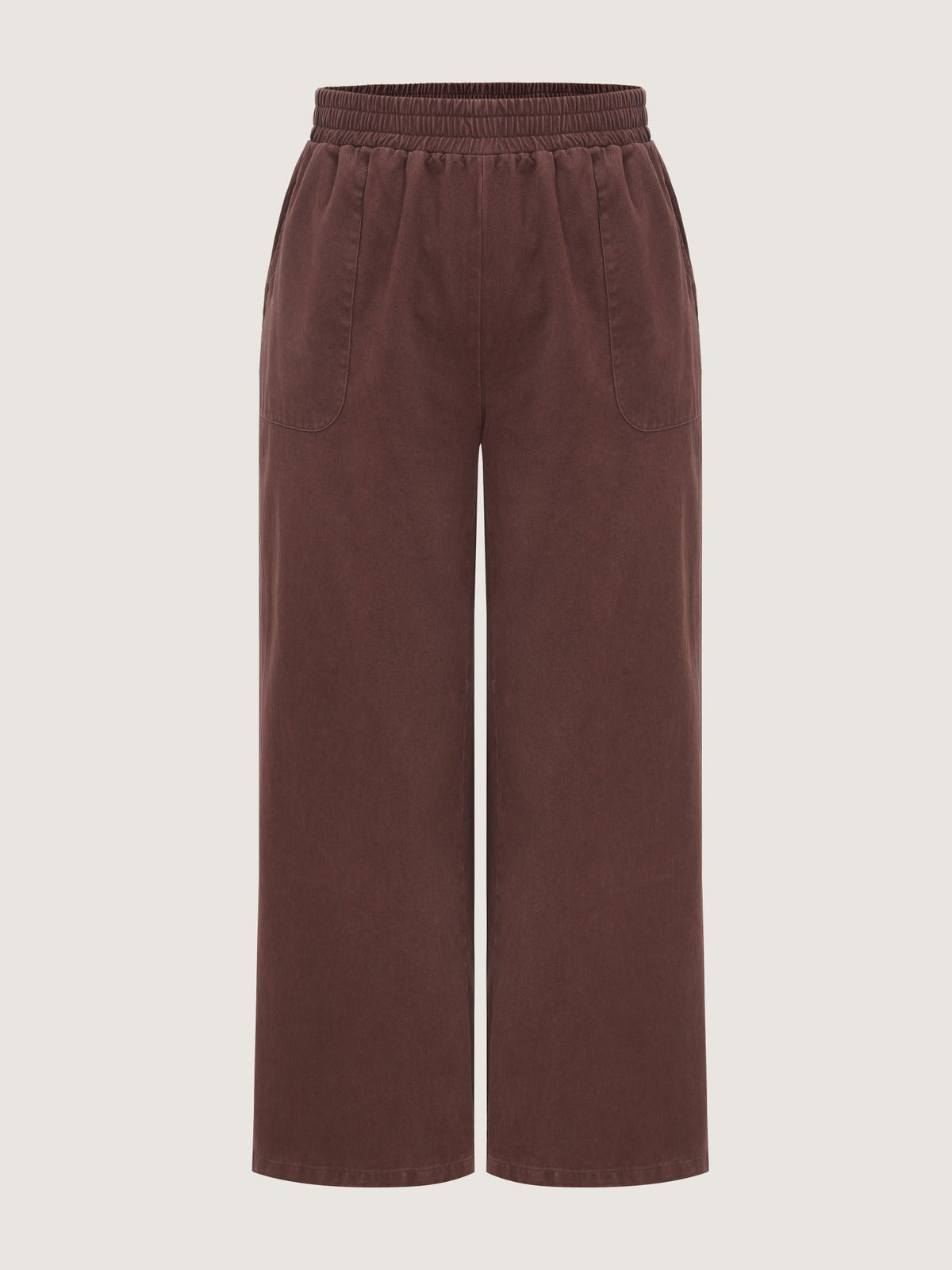 Washed Pocket Wide Leg Pants