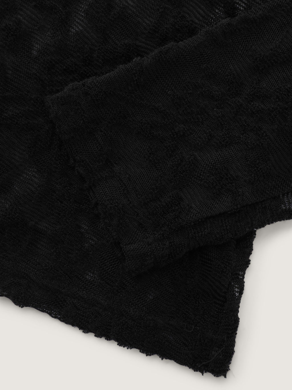 Mock Neck Floral Sheer Lace Mesh Top
