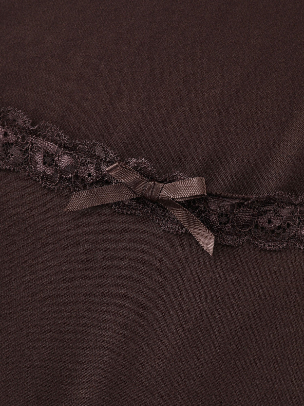 Supersoft Square Neck Lace Trim Bow Detail Blouse