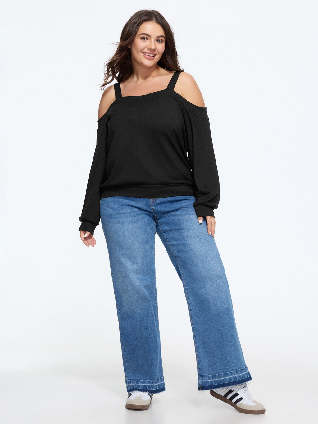Cold Shoulder Casual Sweatshirt