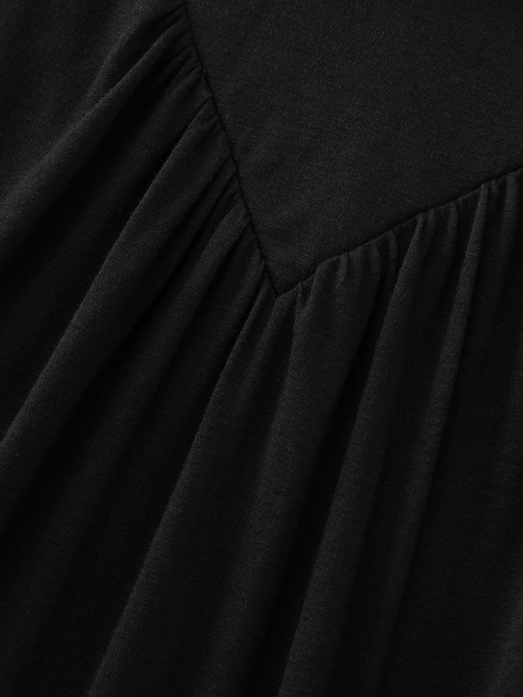 Stretchy V-Neck Pleated Tank Top