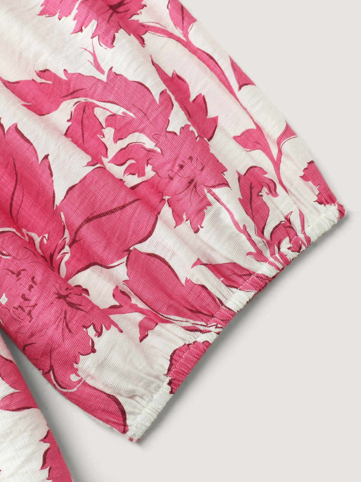Sweet Floral Print Button Front Blouse