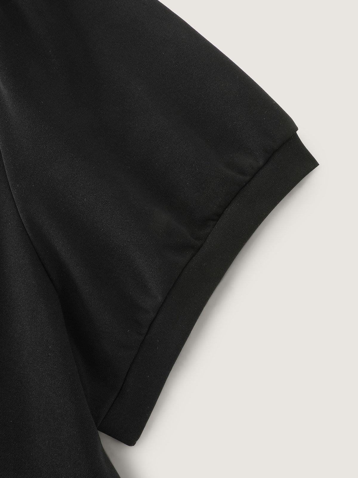 Stretchy Color Contrast Puffy Sleeve Mini Dress