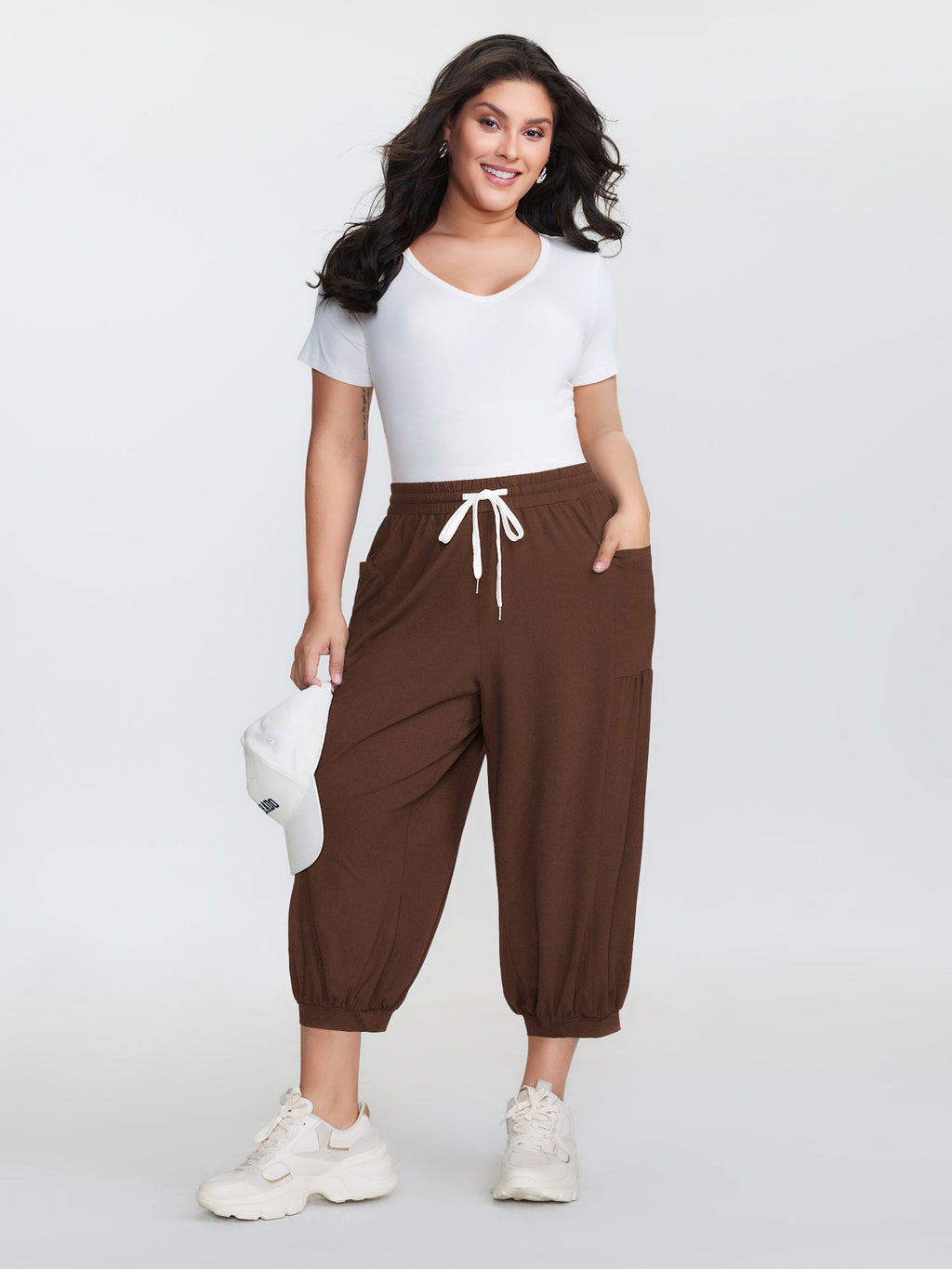 Supersoft Drawstring Cropped Jogger Pants