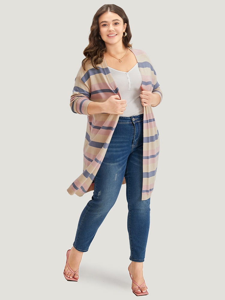 Supersoft Essentials Striped Contrast Cardigan
