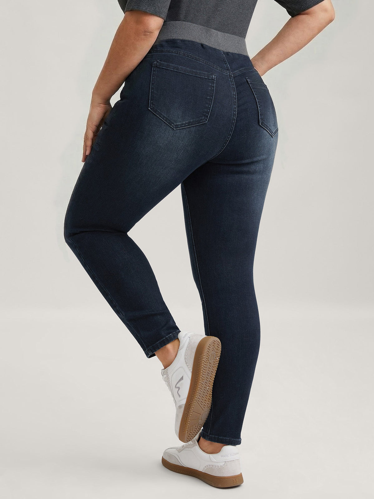 Pull-On High-Rise Skinny-Fit Jeans