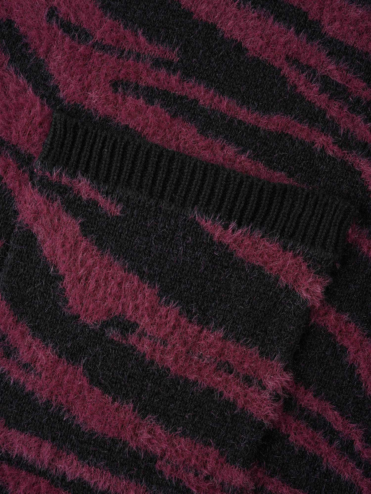 Zebra Print Fluffy Patch Pocket Cardigan