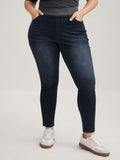 Pull-On High-Rise Skinny-Fit Jeans
