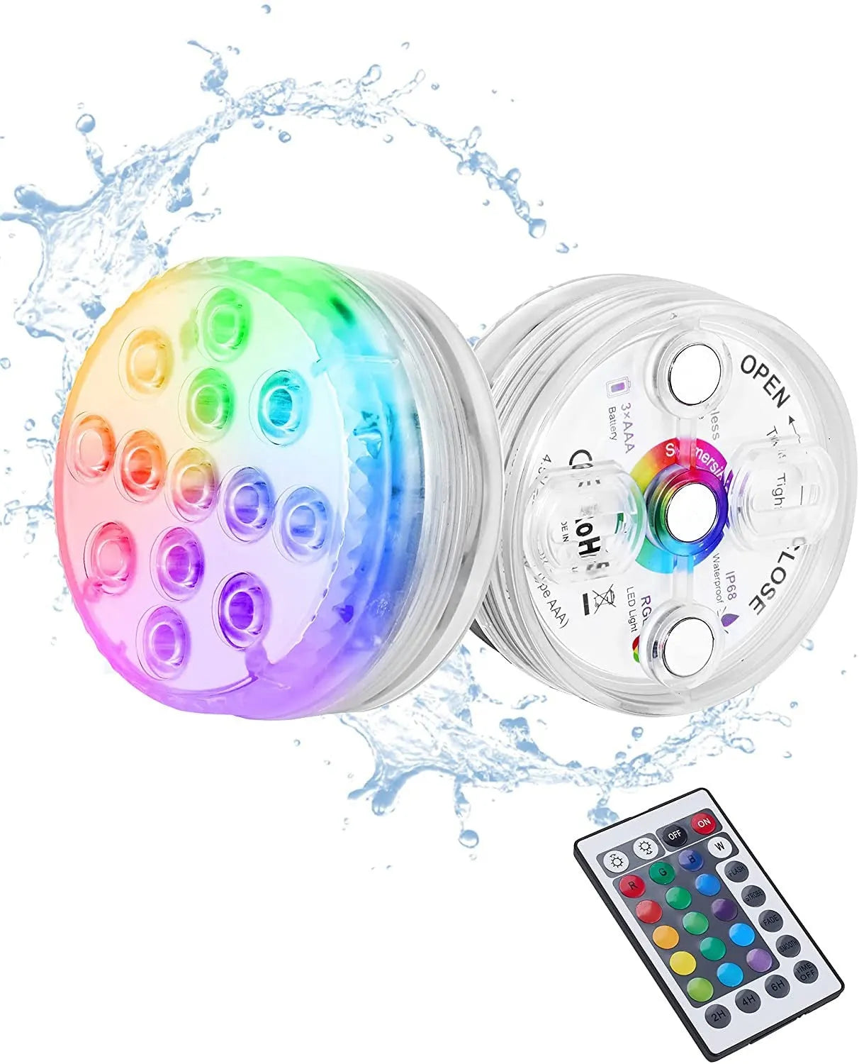 16 Colors Submersible Led Pool Lights