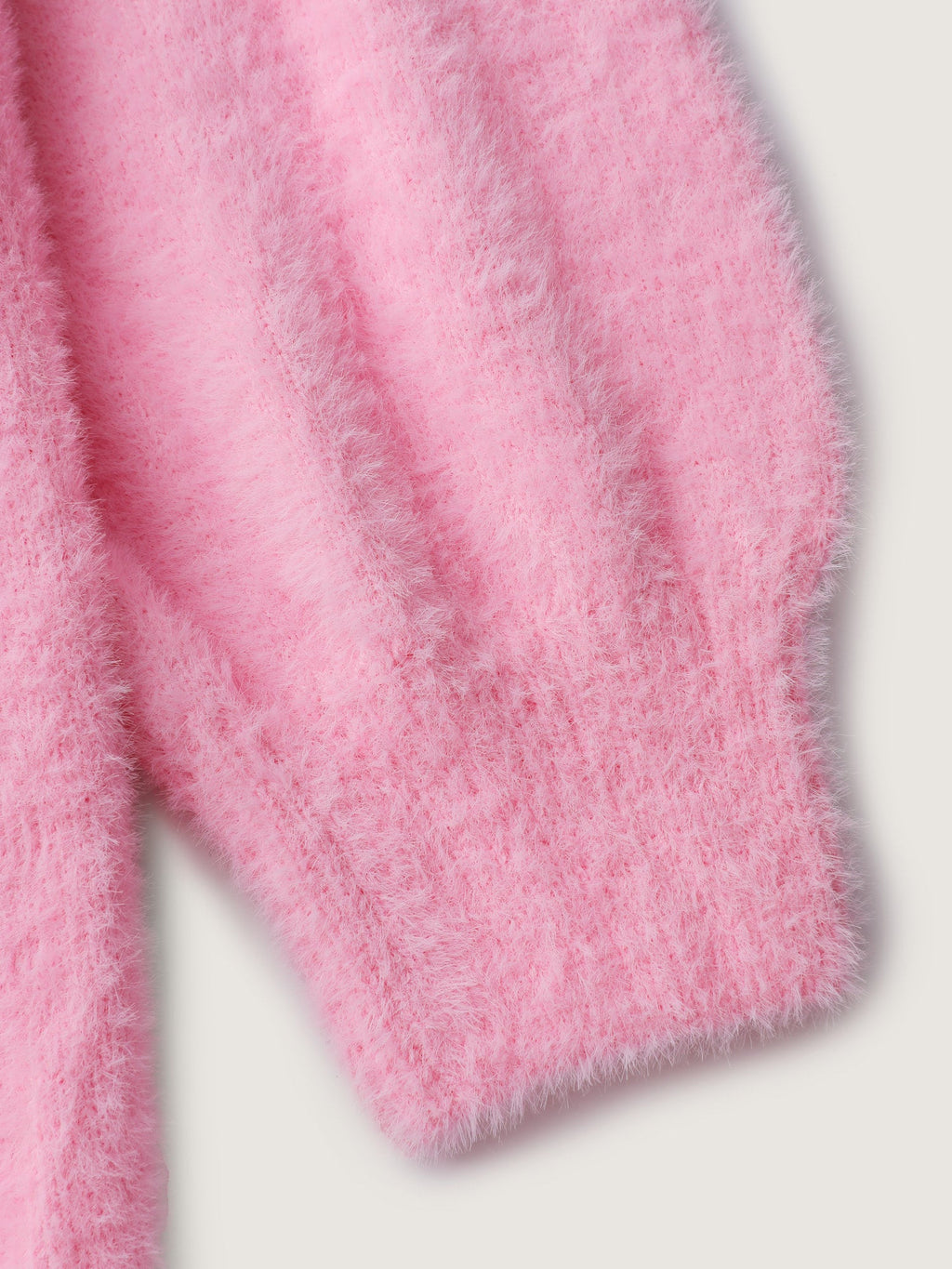 Fluffy Ribbon Bowtie Knit Cardigan