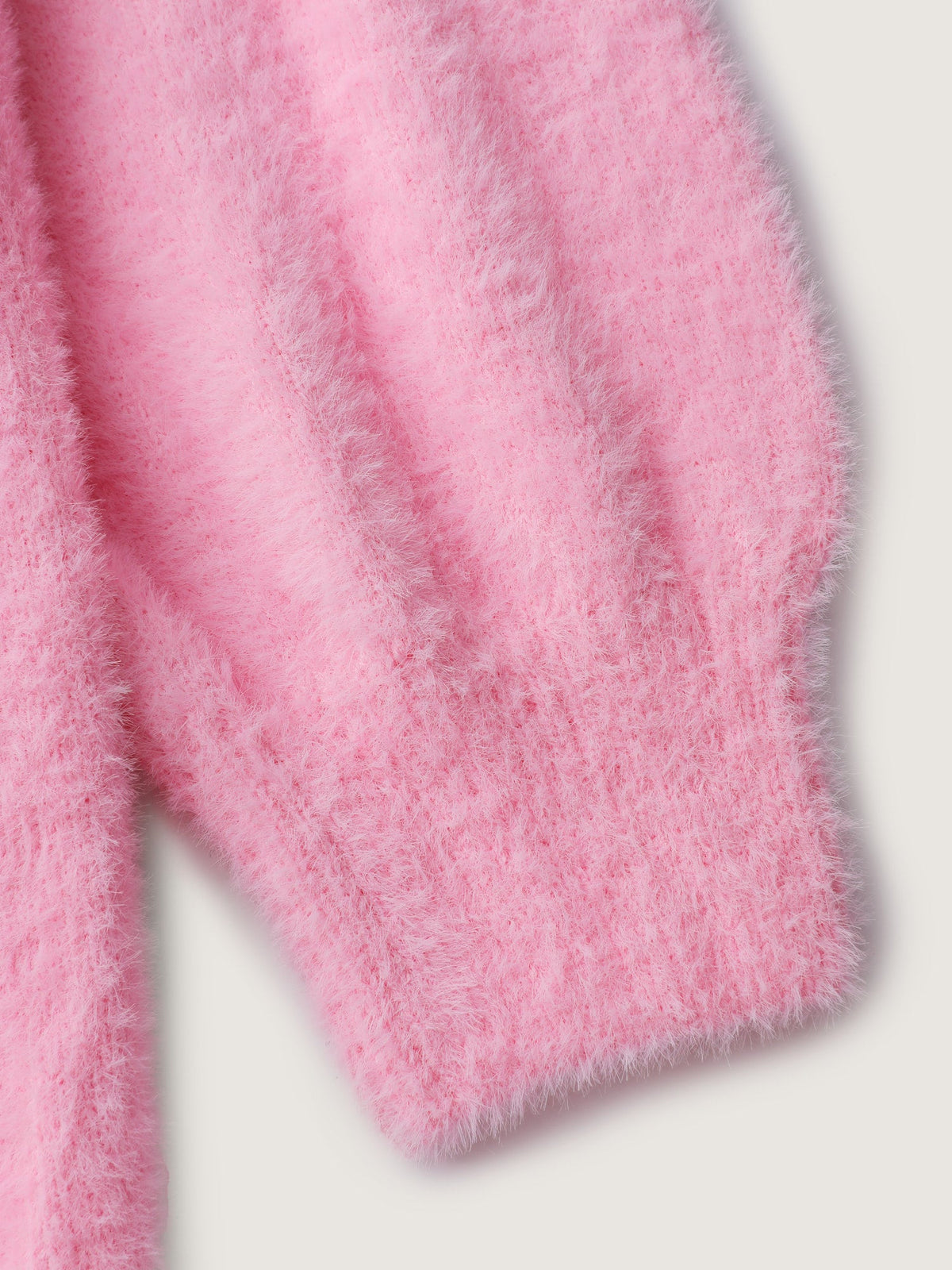 Fluffy Ribbon Bowtie Knit Cardigan