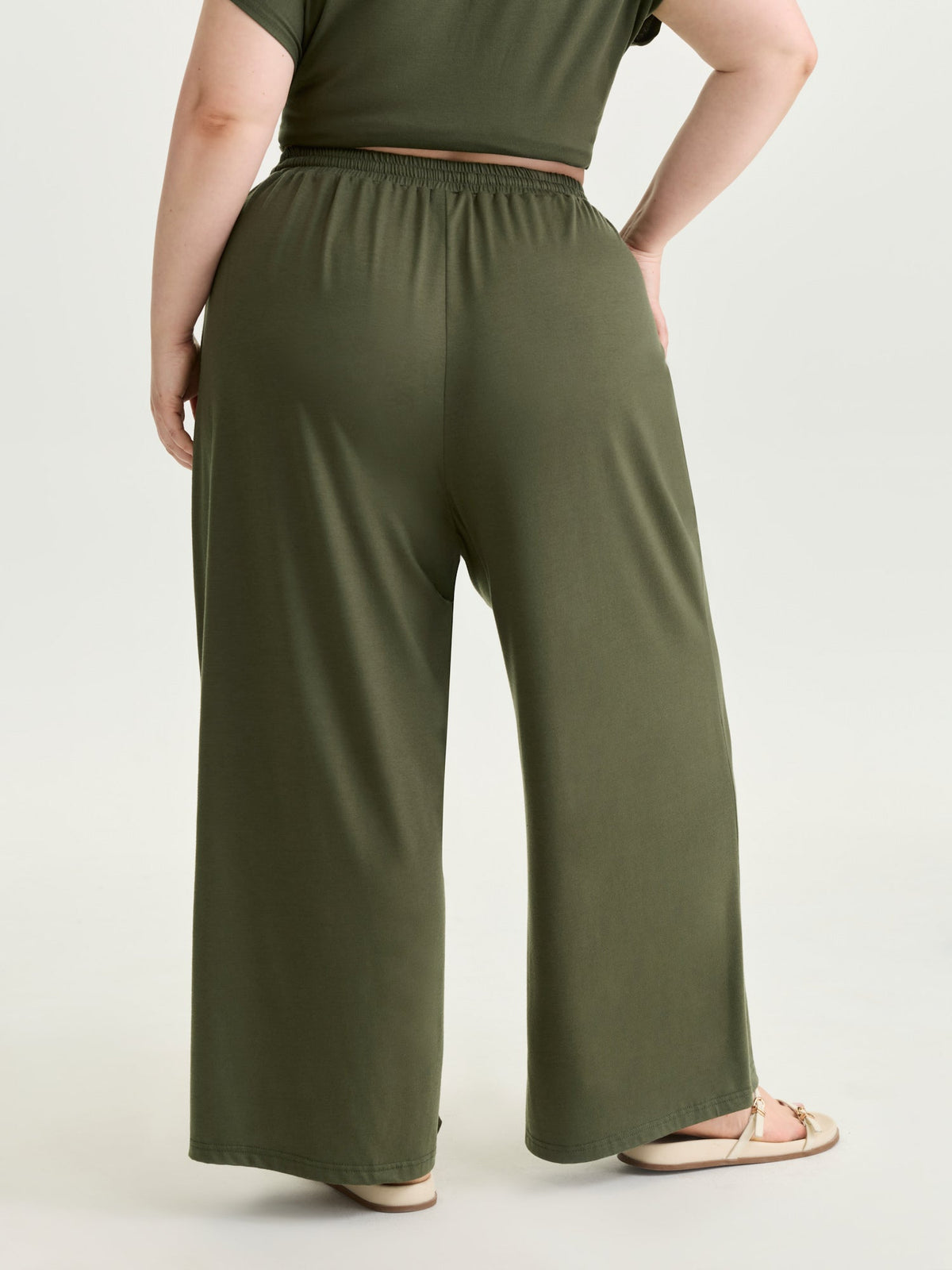 Supersoft Drawstring Waist Straight Leg Pants