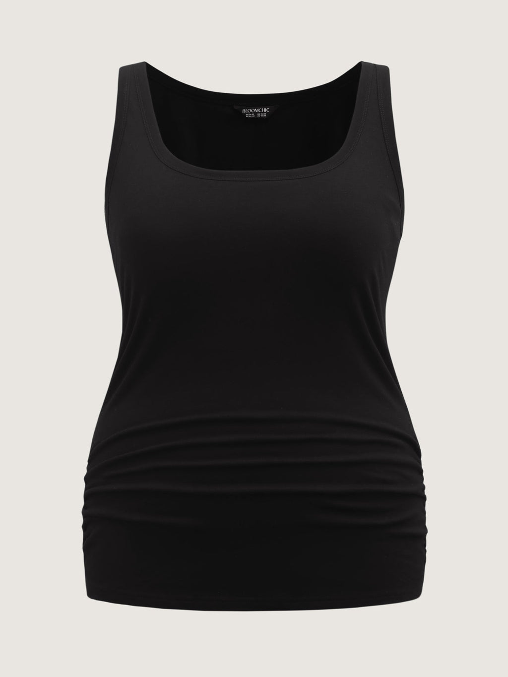 Supportive Bra Pleated Fitted Tank Top