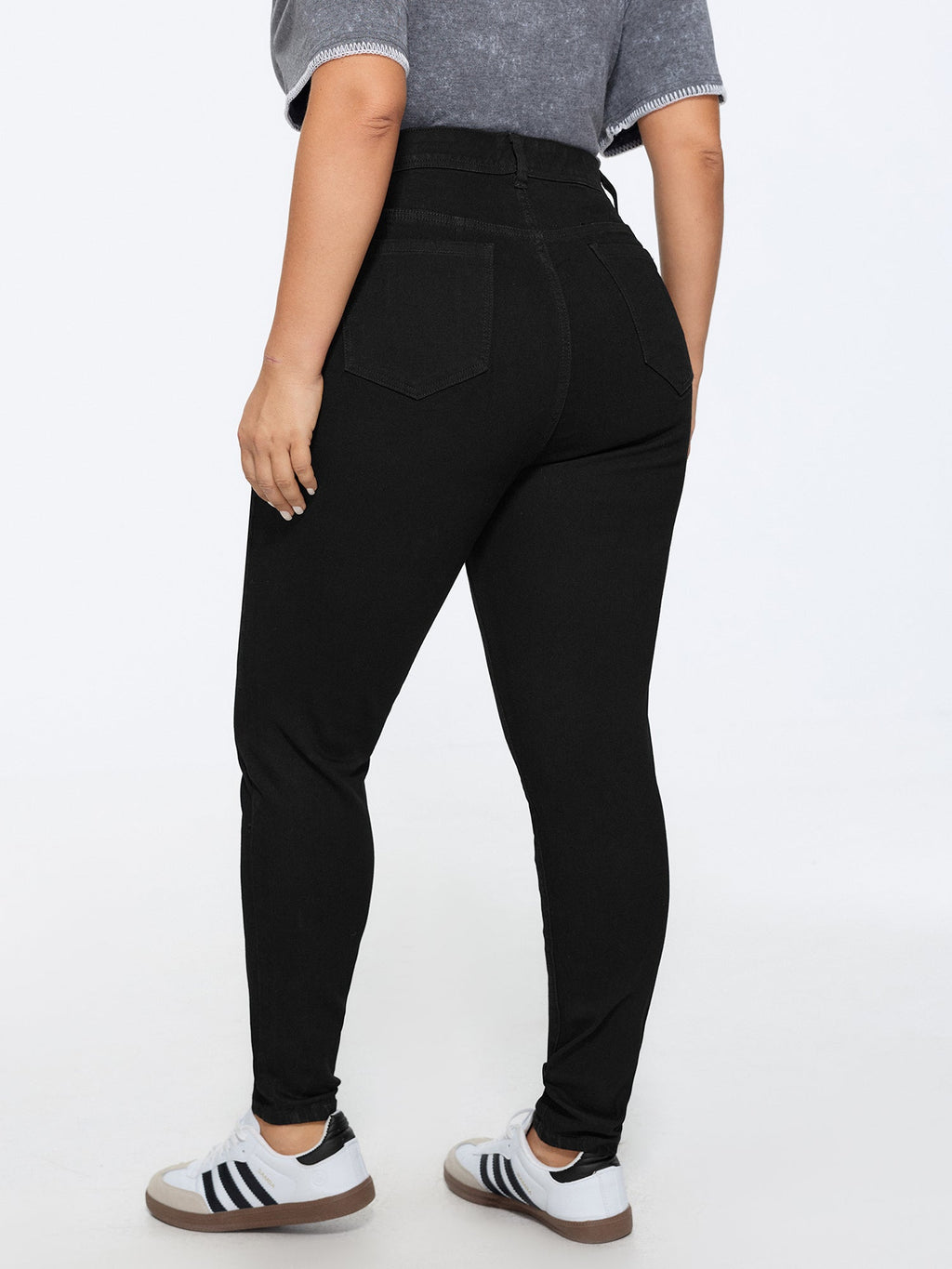 Stretchy Mid-Rise Skinny-Fit Jeans