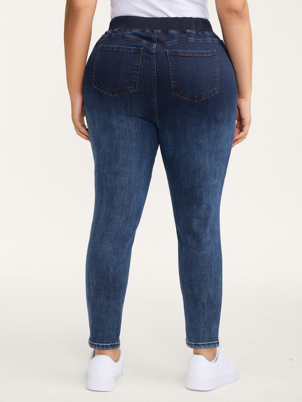 Super Stretchy Pull-On Skinny-Fit Jeans