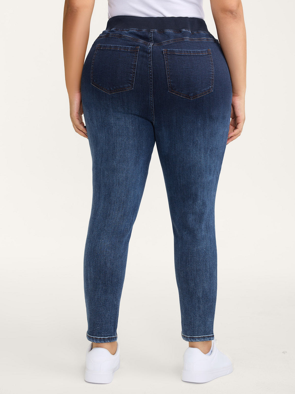 Super Stretchy Pull-On Skinny-Fit Jeans