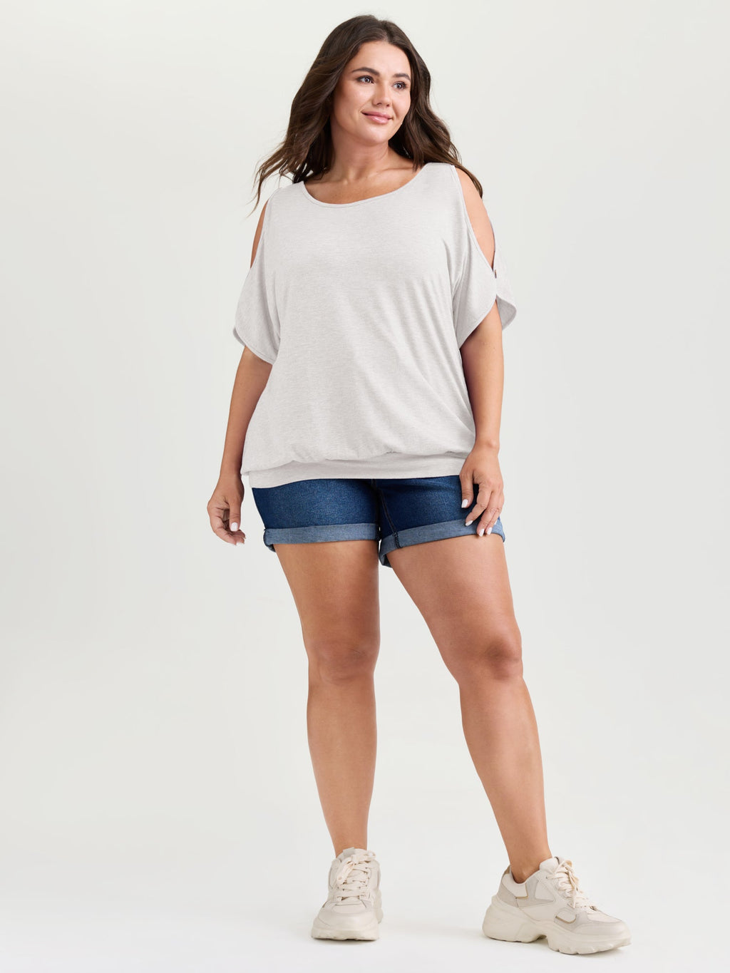 Supersoft Cut-Out Shoulder T-Shirt