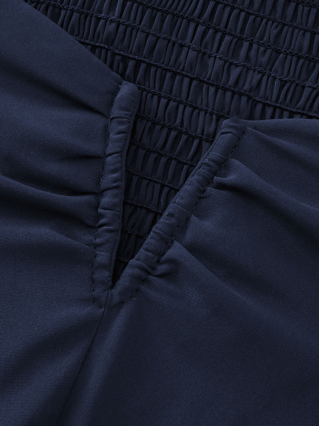 Ruched Flared Sleeves Fit And Flare Blouse
