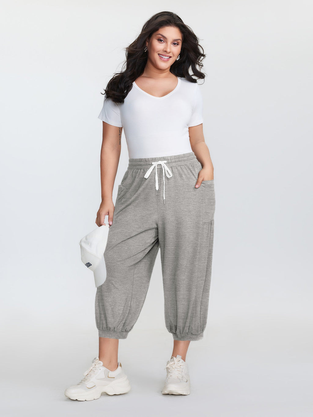 Supersoft Drawstring Cropped Jogger Pants