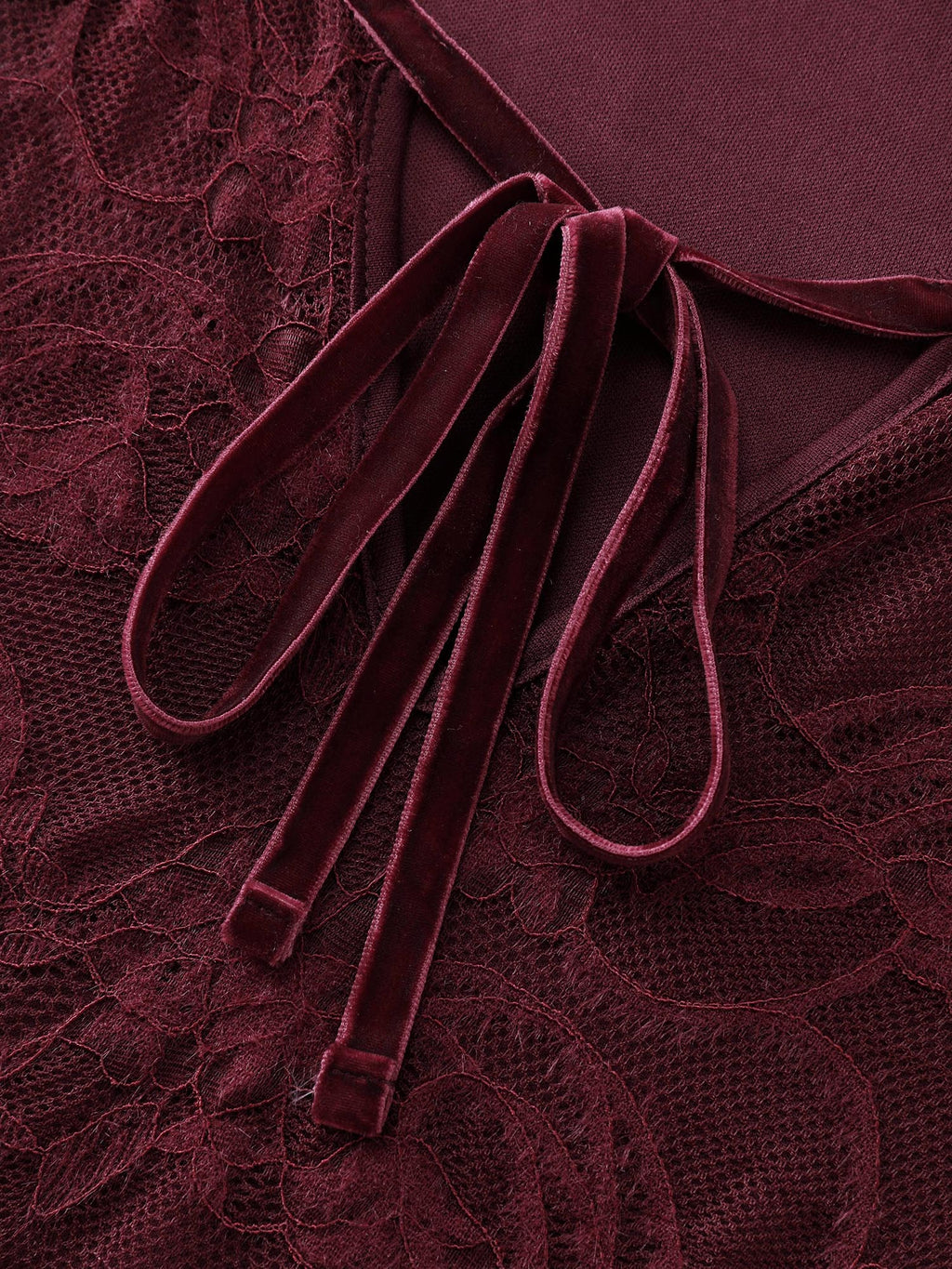 Textured Neck-Tie Cinched-Flared Blouse