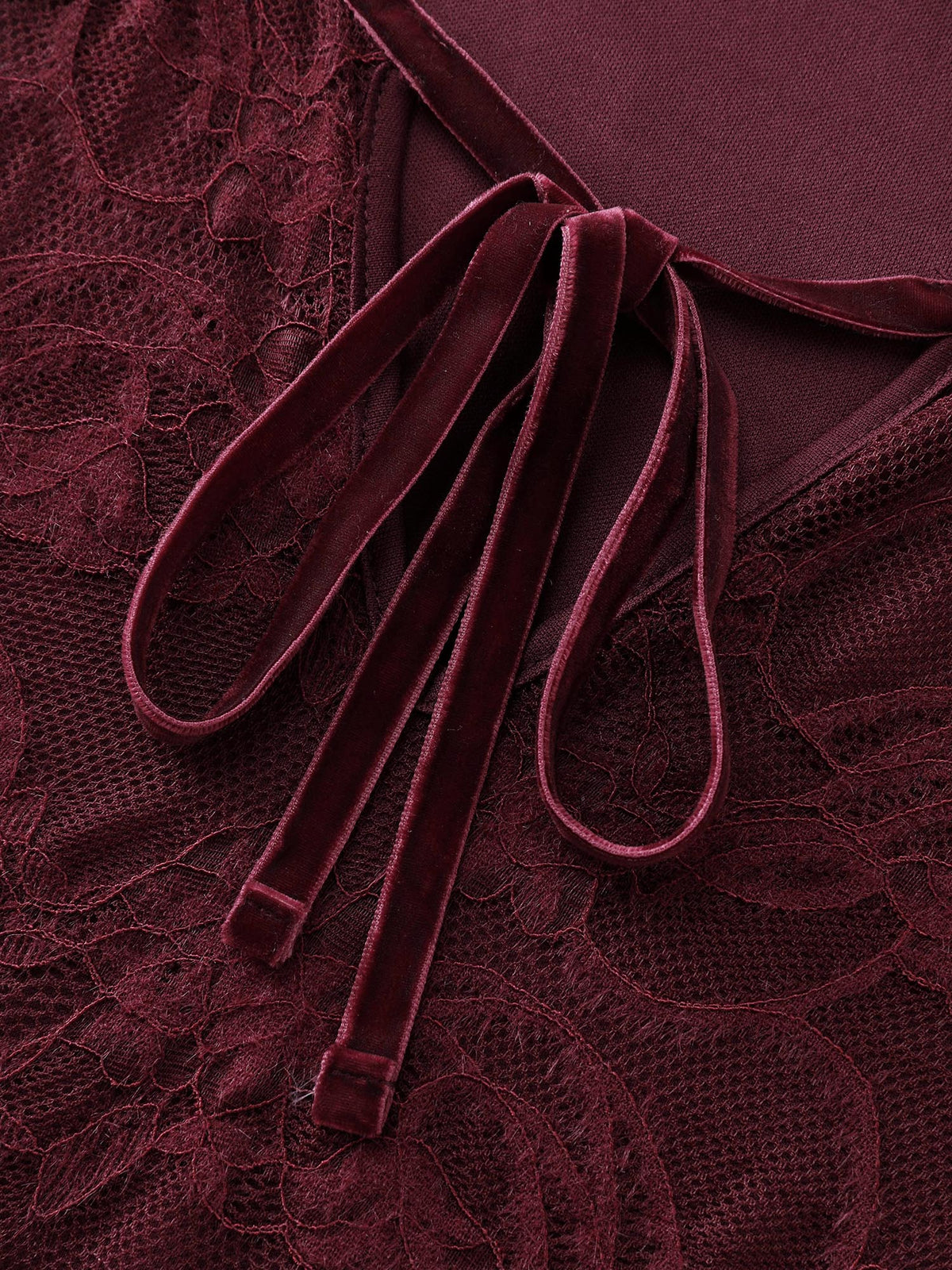 Textured Neck-Tie Cinched-Flared Blouse