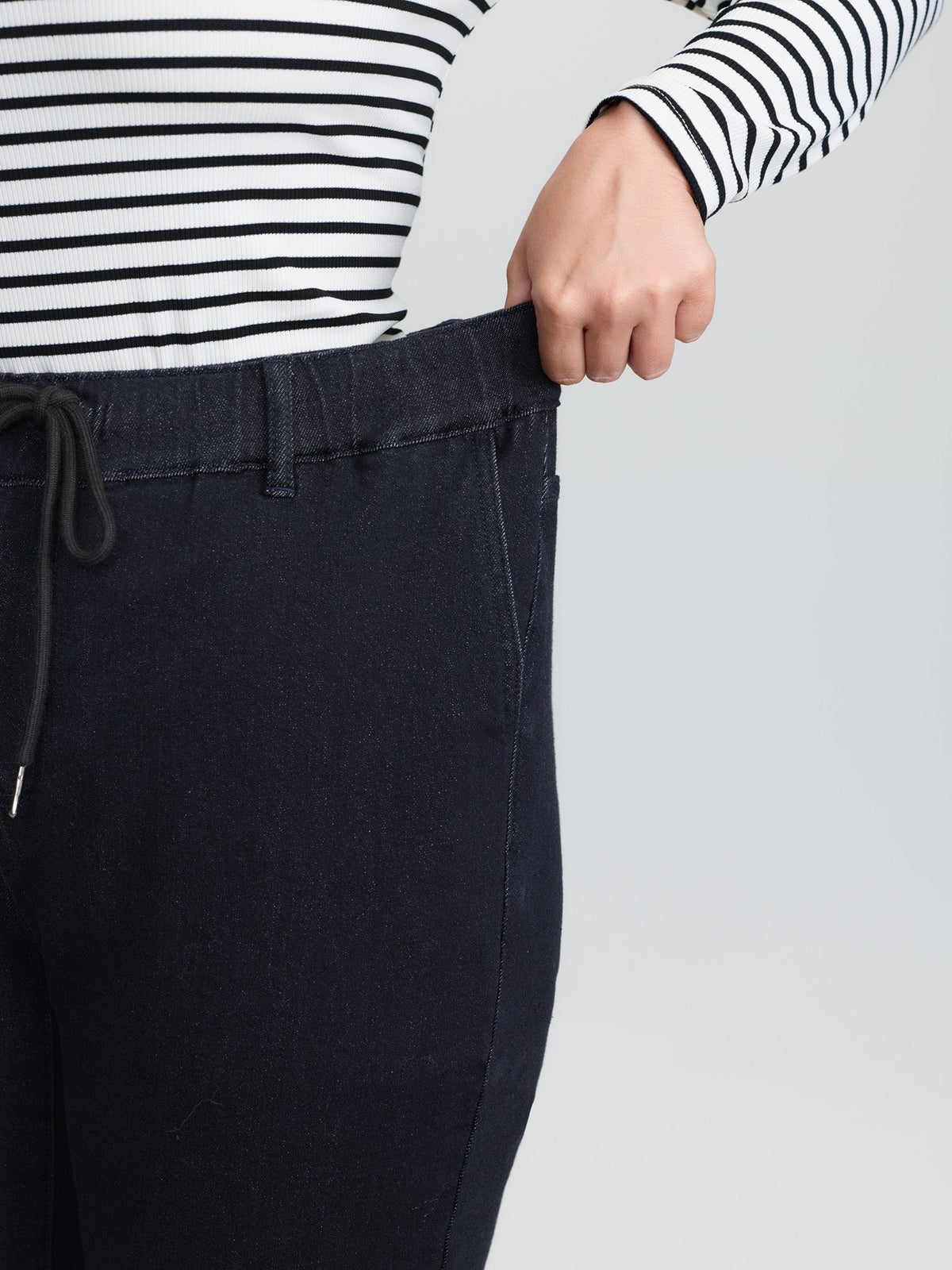 Supersoft Cinched Stretchy Waist Skinny-Fit Jeans