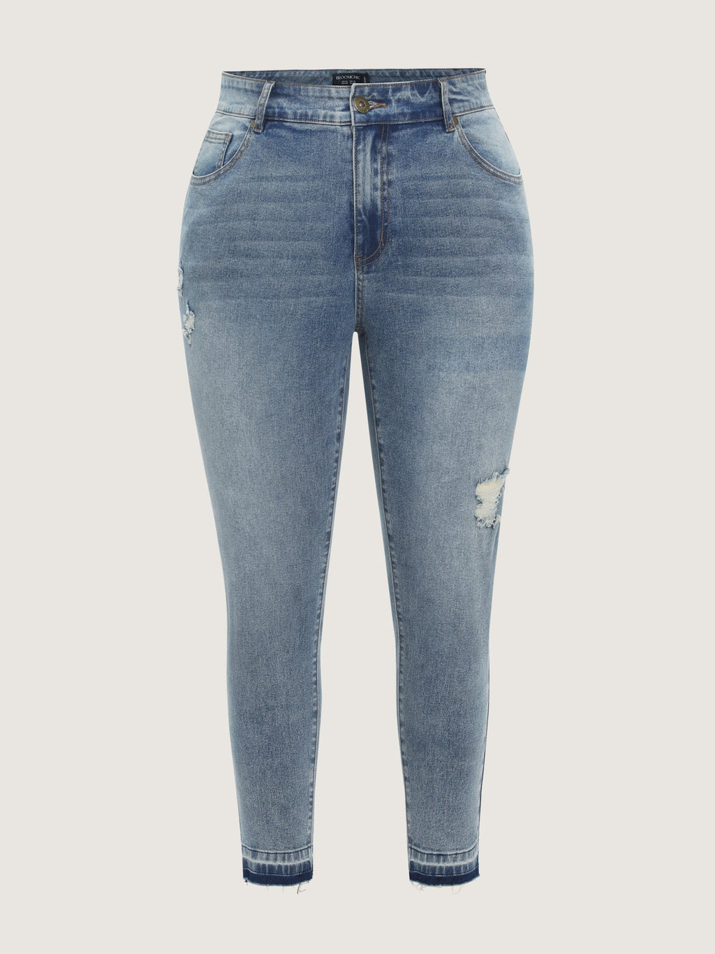 Stretchy Mid-Rise Sculpting-Fit Jeans