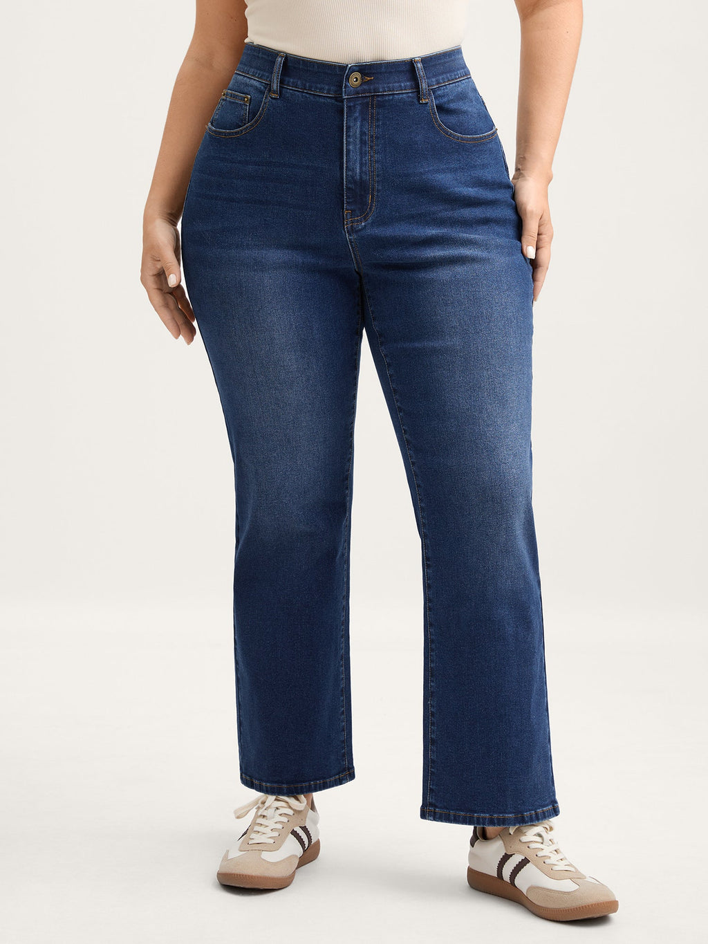 Classic High-Rise Straight-Leg Jeans