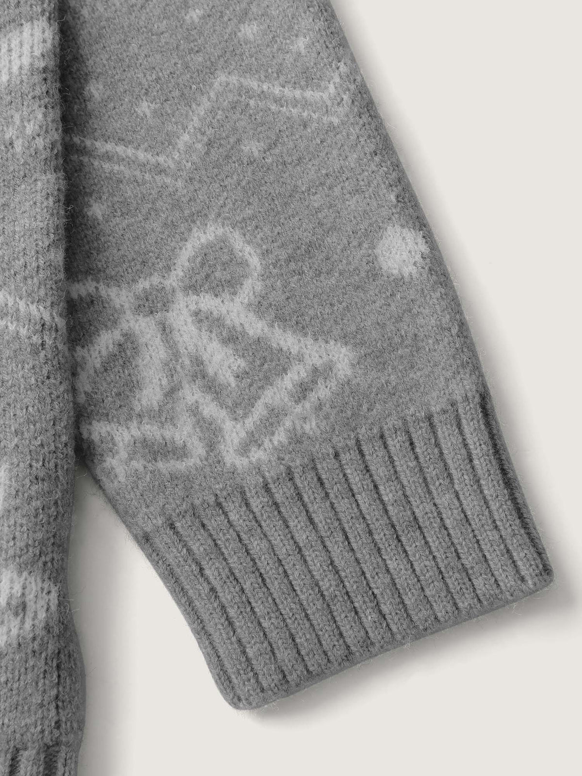 Supersoft Holiday Bells Jacquard Button Knit Cardigan