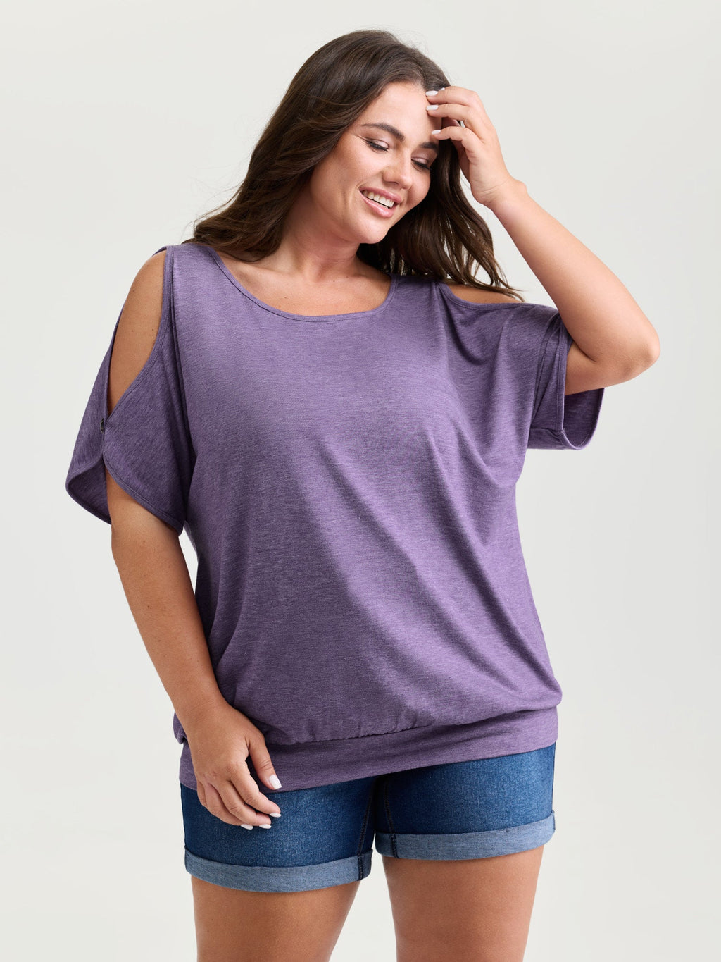 Supersoft Cut-Out Shoulder T-Shirt