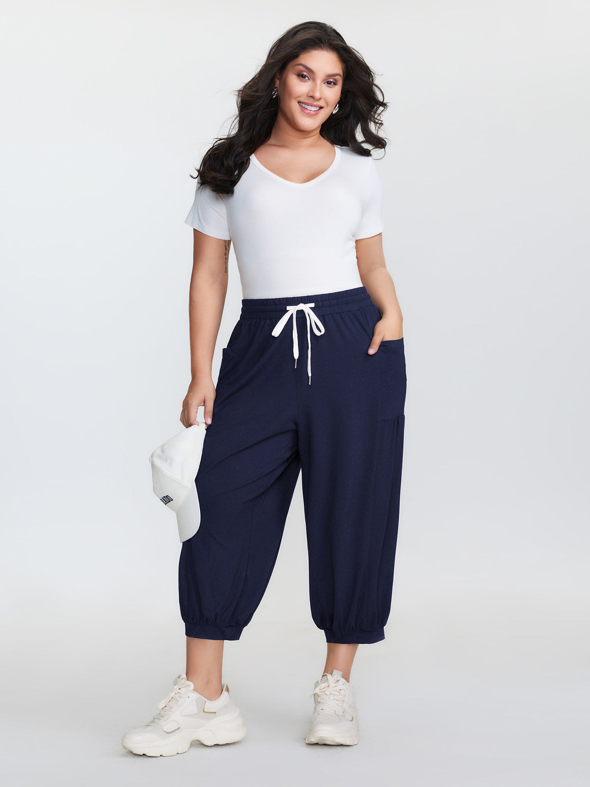 Supersoft Drawstring Cropped Jogger Pants