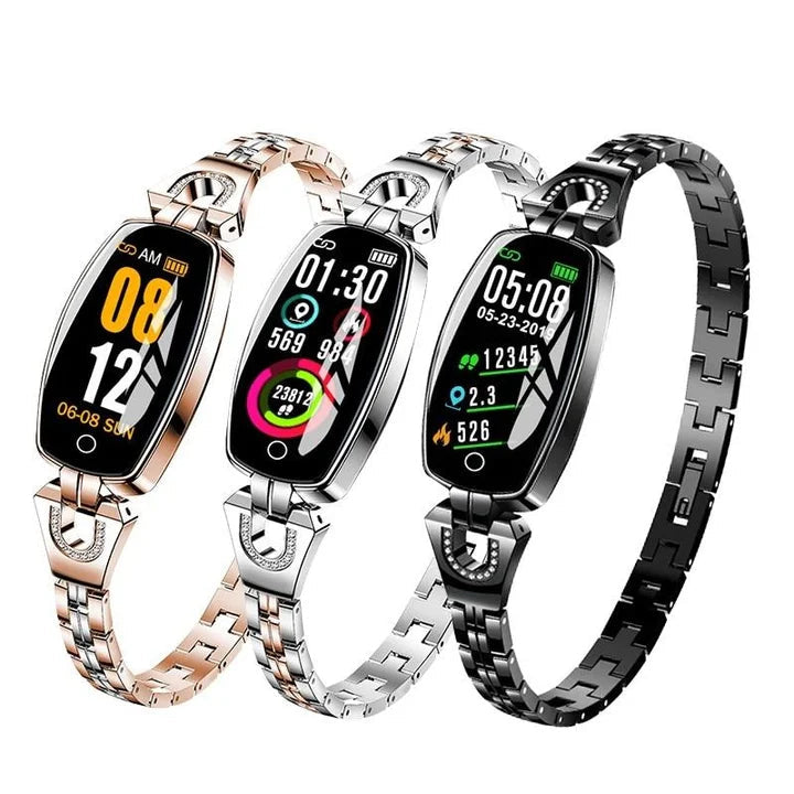 Waterproof Smart Fitness Bracelet Watch w/ HR & BP Monitor For Women
