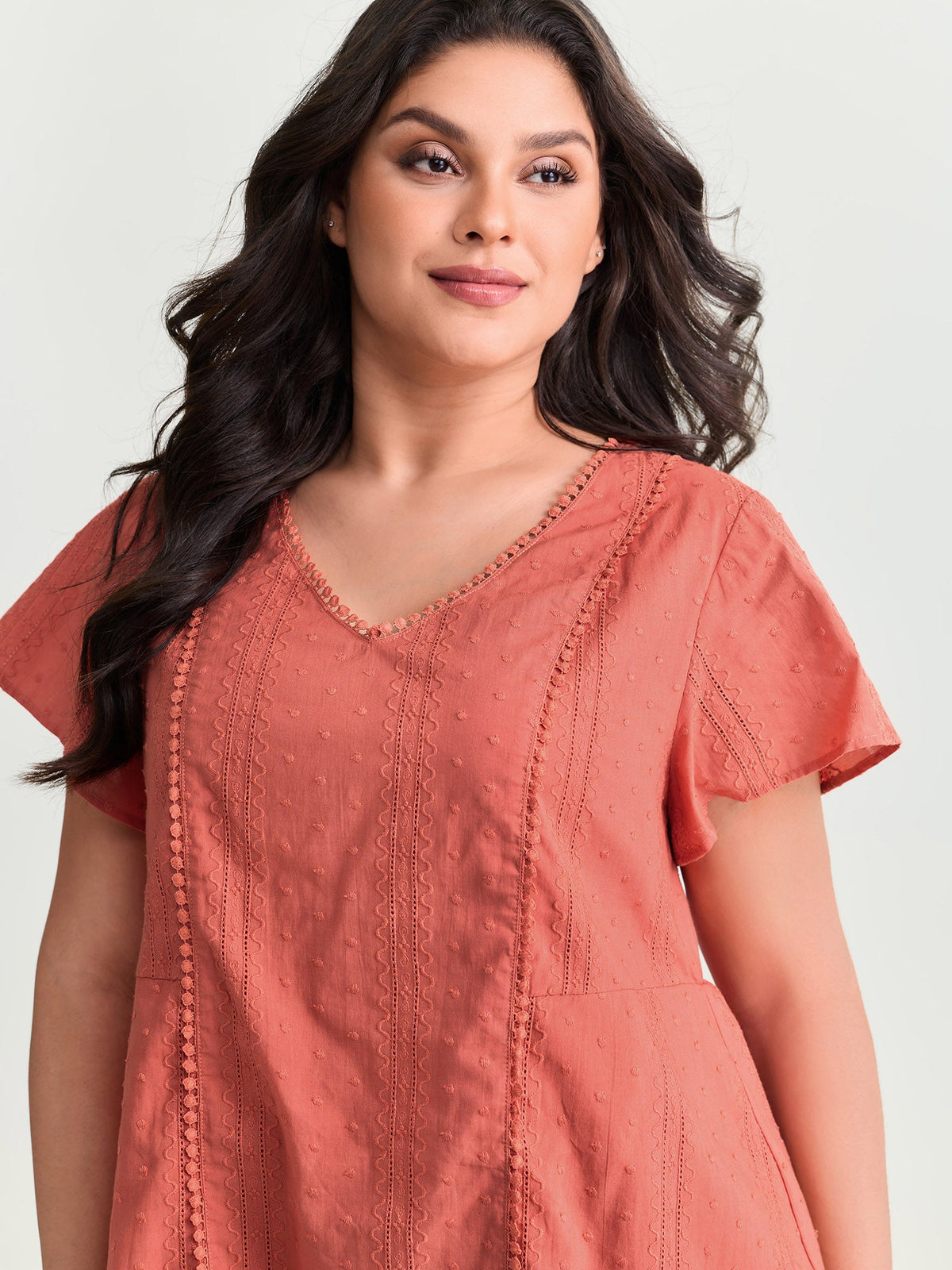 Cotton Breezy Eyelet Textured Blouse