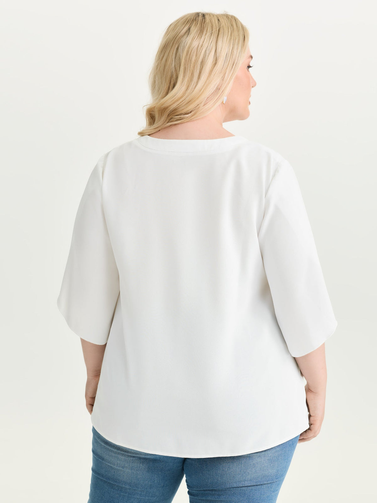 Petal Sleeve Toothpick Pleats Shirt