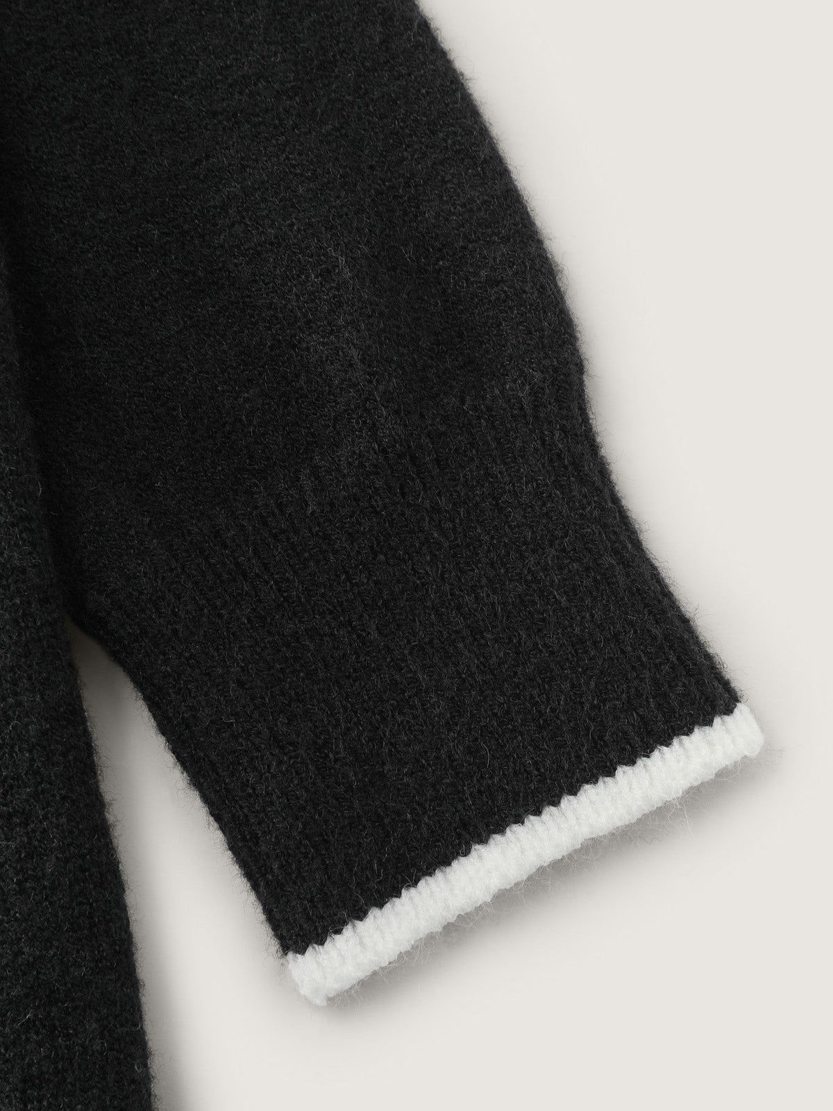 Love Pattern Embroidery Plain Pullover