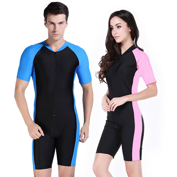 SBART Women Wetsuit Lycra Swimwear Short Sleeve UV-proof Surf Surfing Swiming Suit
