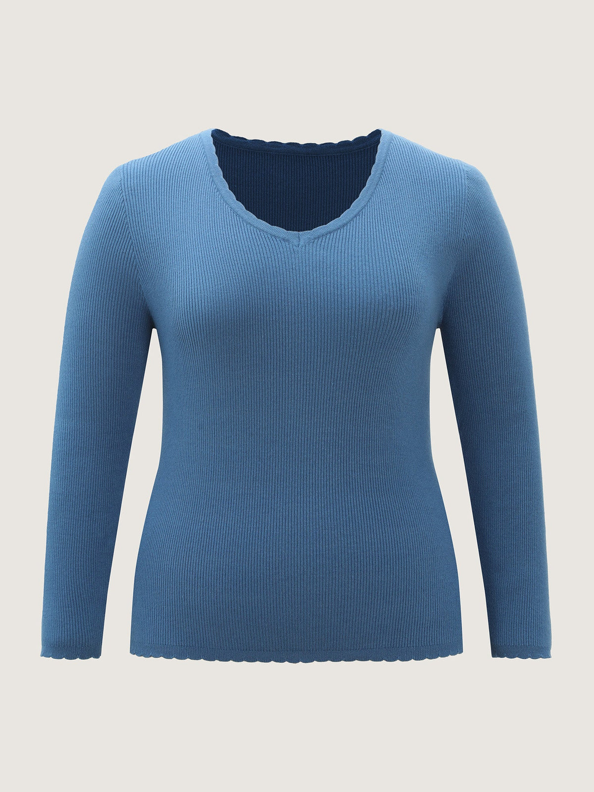 Supersoft Textured Fitted Stretchy Pullover