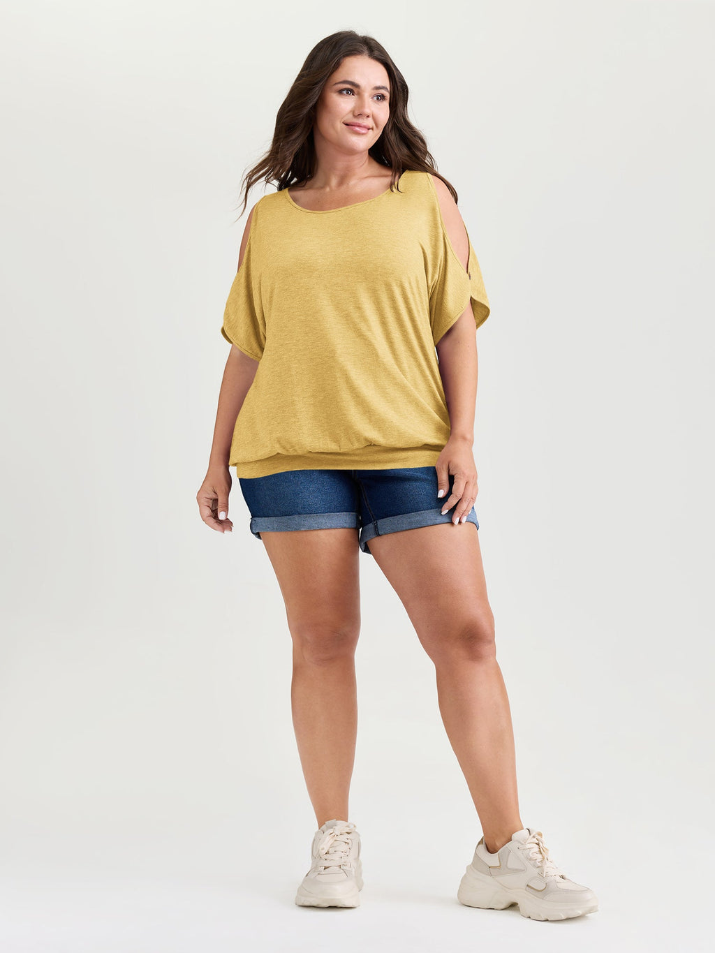 Supersoft Cut-Out Shoulder T-Shirt