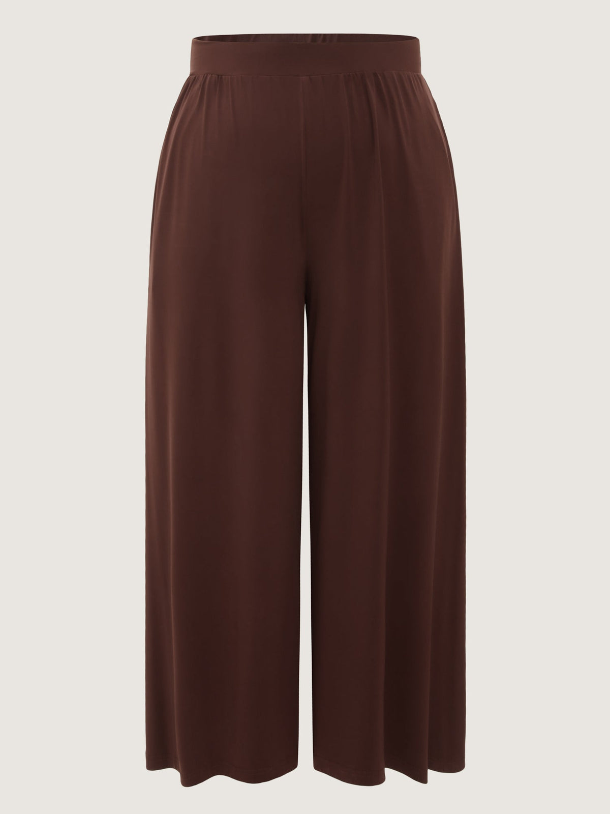 Supersoft Stretchy Pleated Flared Plain Pants