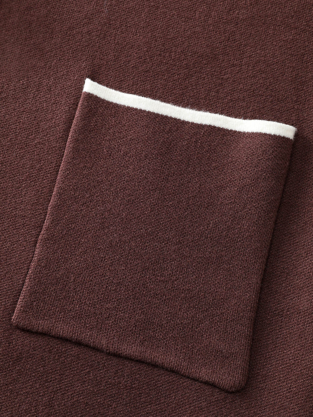 Suit Collar Color Contrast Pockets Knit Cardigan