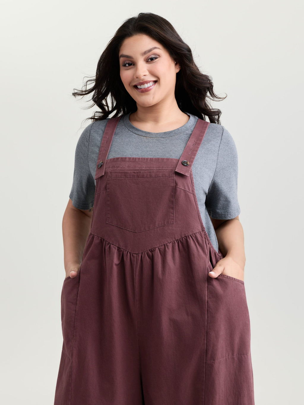 Pure Cotton Washed Distressed Adjustable Overall Jumpsuit