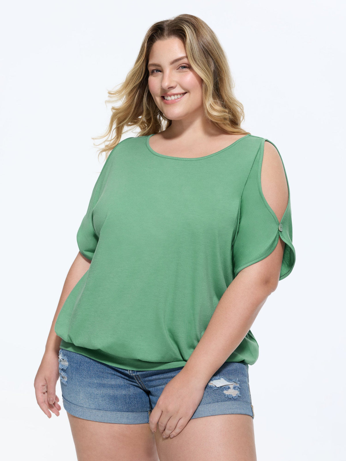 Supersoft Cut-Out Shoulder T-Shirt