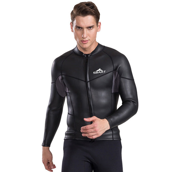 SBART 2mm Split Suit Wetsuit Men Long Sleeve Snorkeling Suit