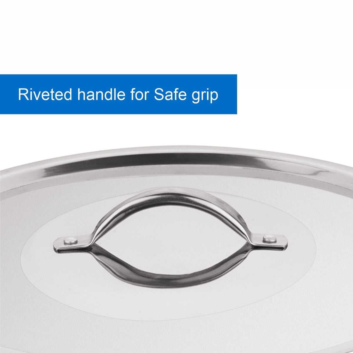 8 Quart Stainless Steel Stock Pot with Metal Lid & Dual Handles, Large Cooking Pot for Soup, Stew, Boiling, Commercial & Home Use