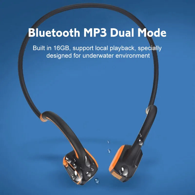 Under Water Bone Conduction Swimming Smart Headphone