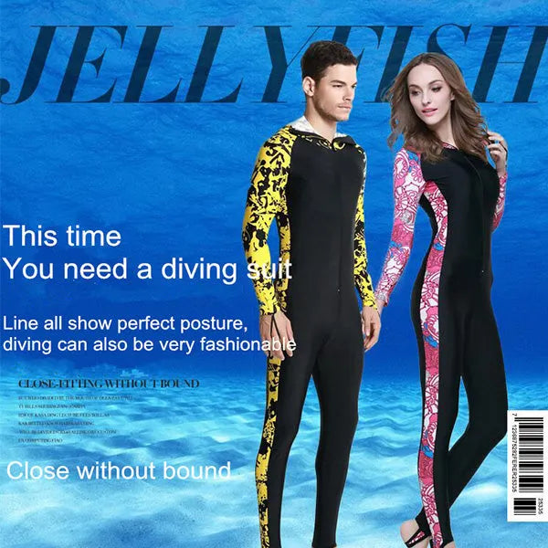 SBART Women Men Diving Wetsuit Long Sleeve Spearfishing Surfing Diving Wetsuit