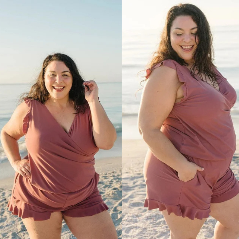 Swim Romper Built-in Bra